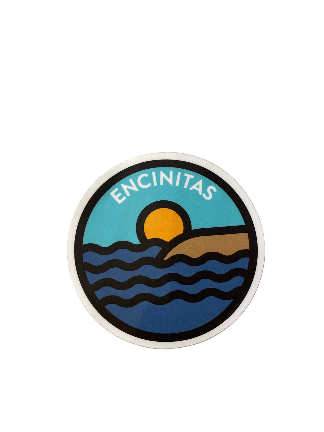 Encinitas Beach Circle - Vinyl Sticker