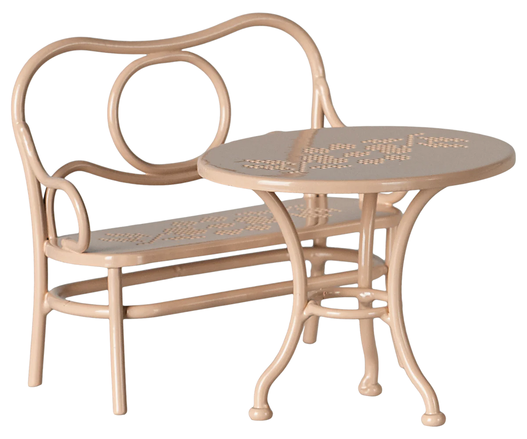 Cafe Set, Mouse, Big - Pale Pink