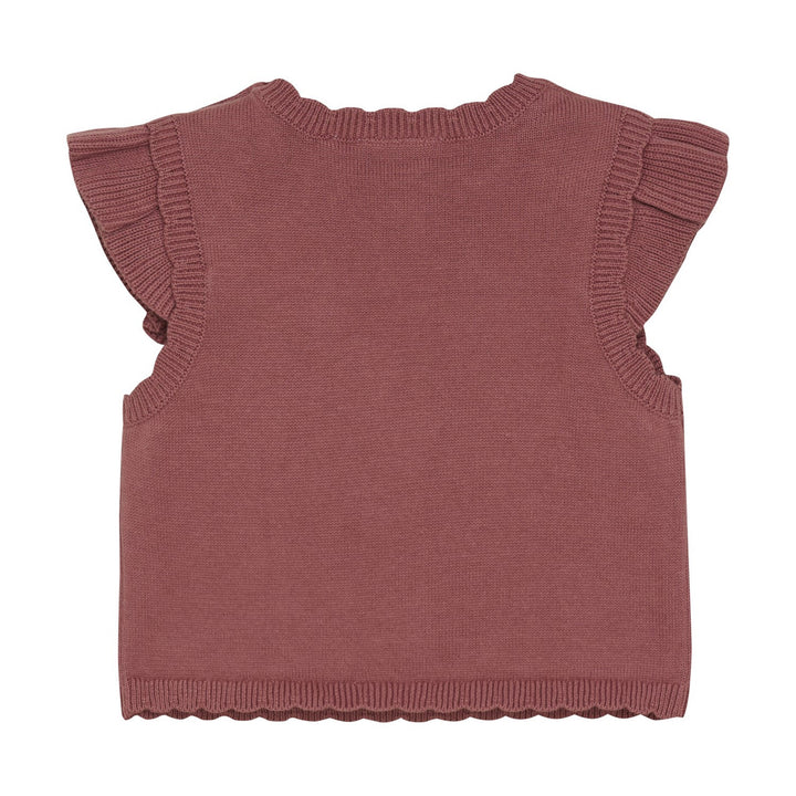 Vest Knit - Withered Rose