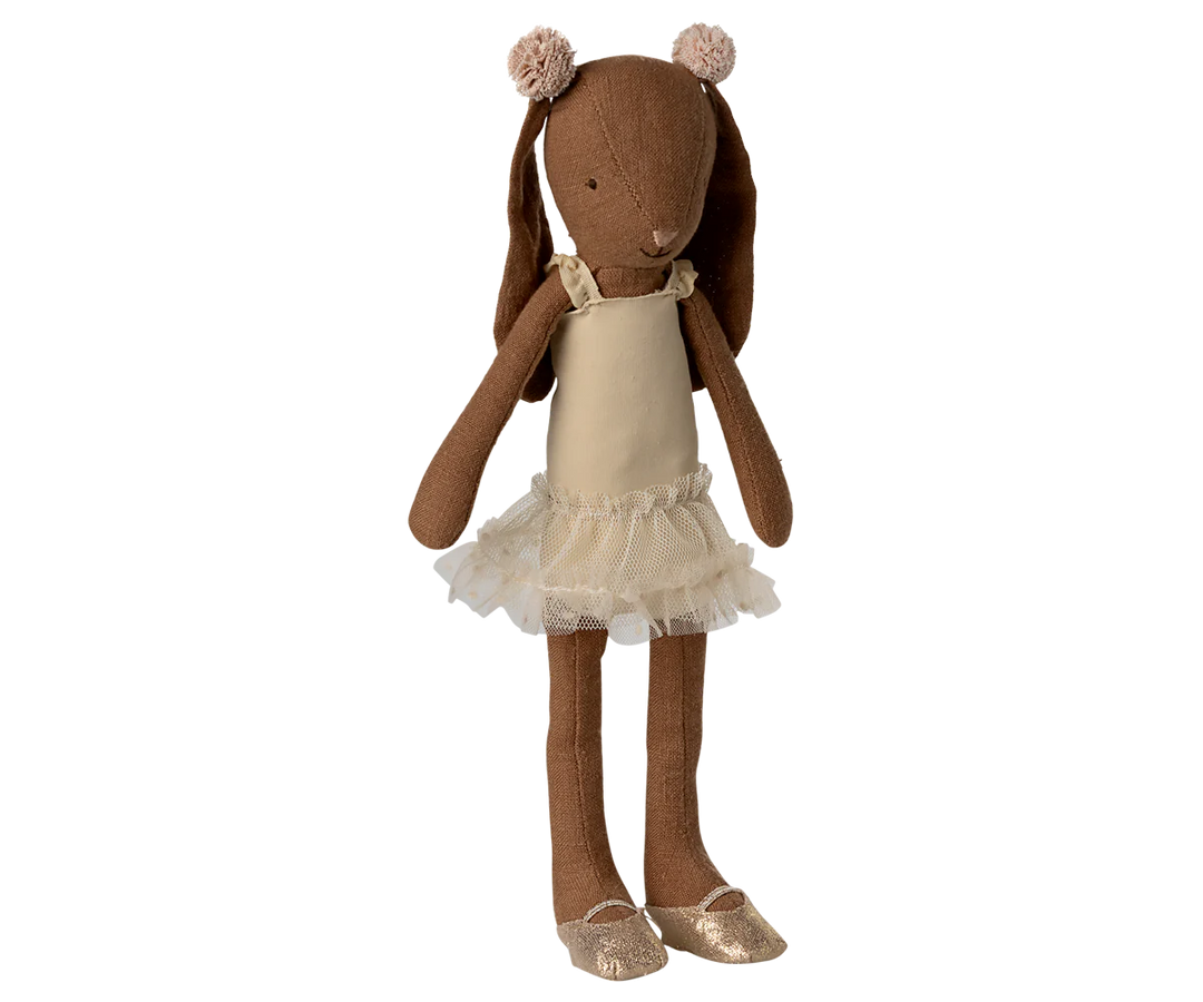 Bunny Size 2, Chocolate Brown - Ballet Skirt and Suit, Cream