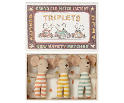 Baby Triplets in Matchbox