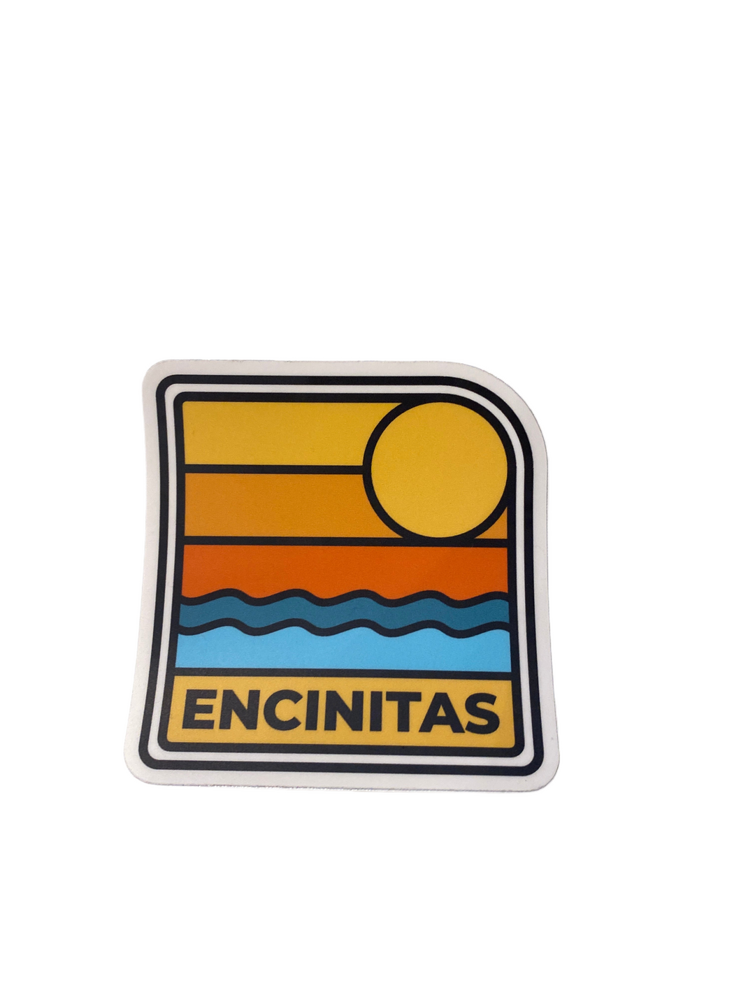 Encinitas Wave Sunset - Vinyl Sticker