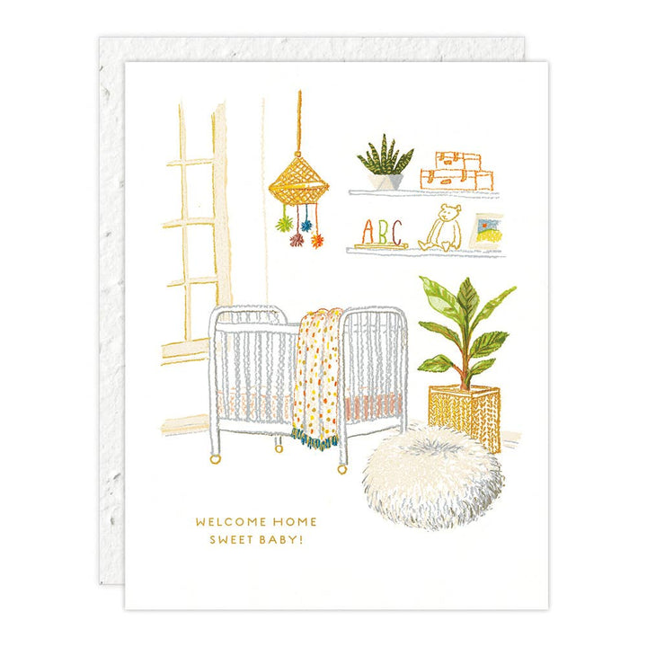 Nursery Sprout - Mini Greeting Card