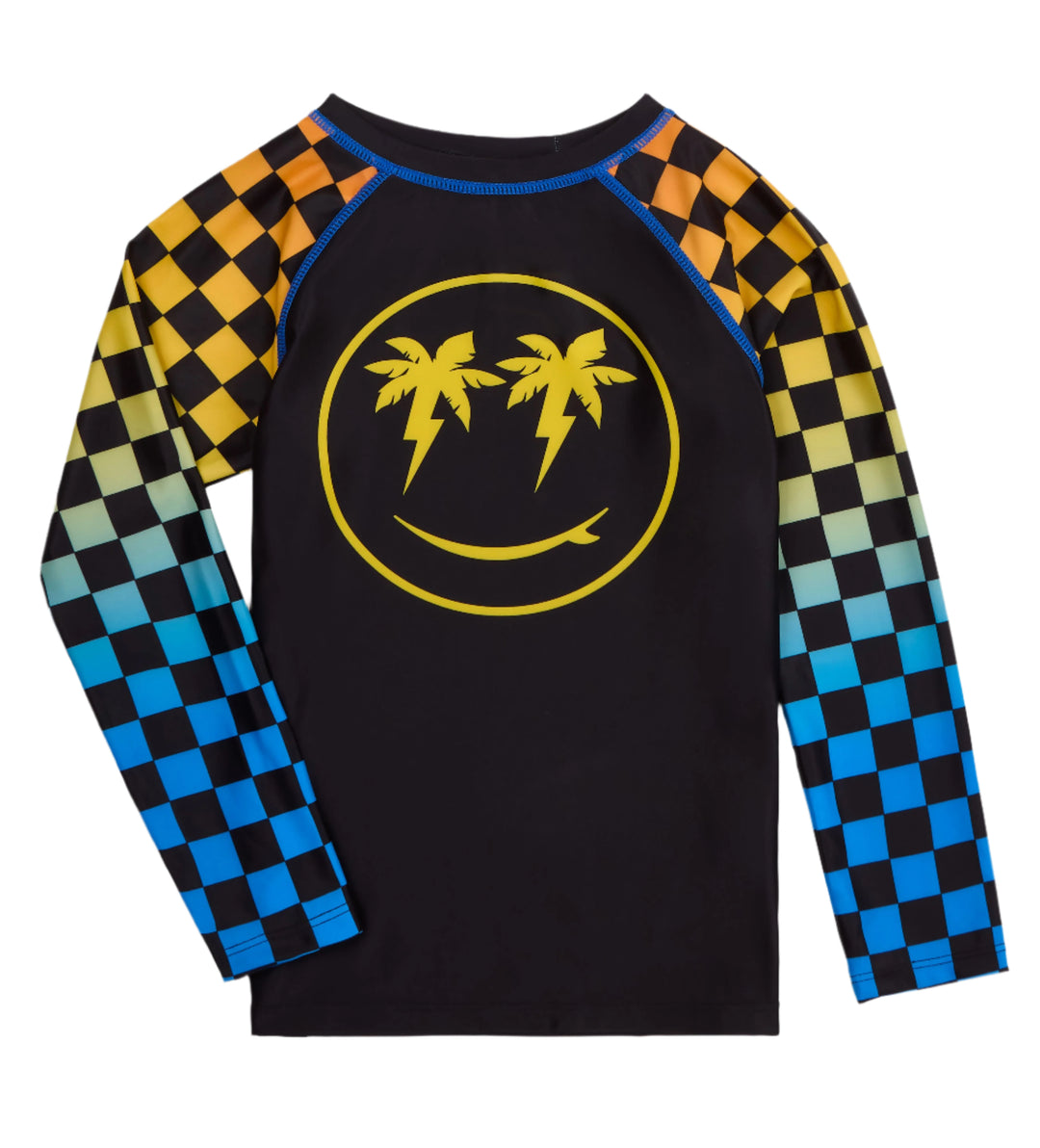Long Sleeve Rash Guard - Checkerboard