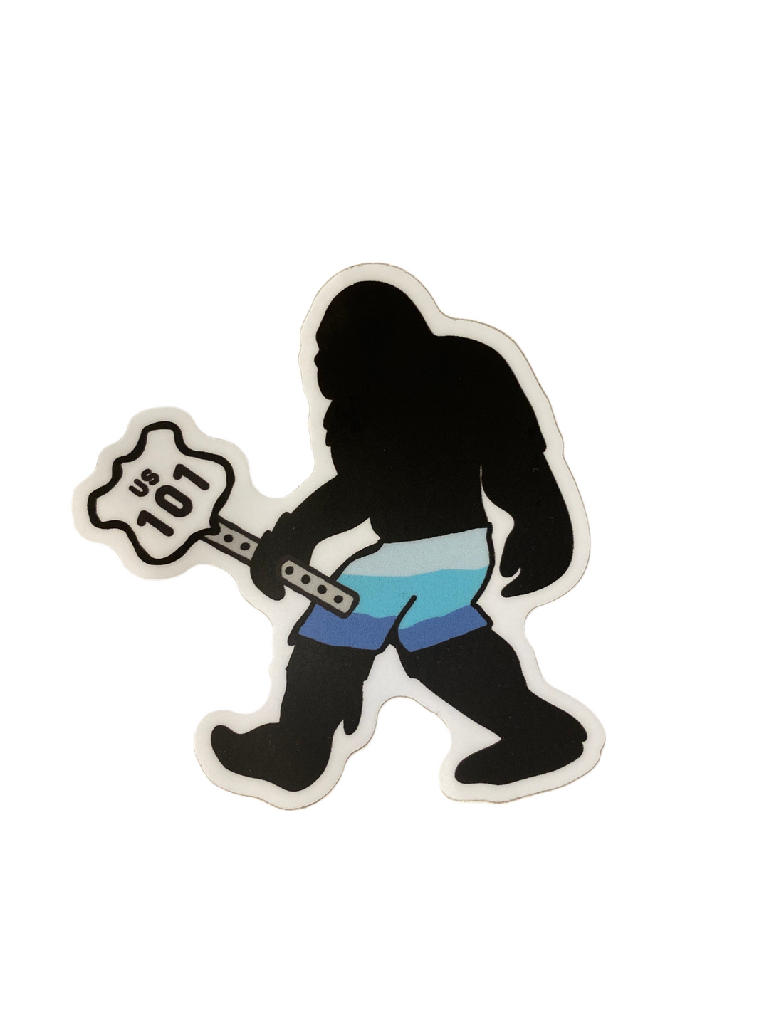Highway Sign Sasquatch - Vinyl Sticker