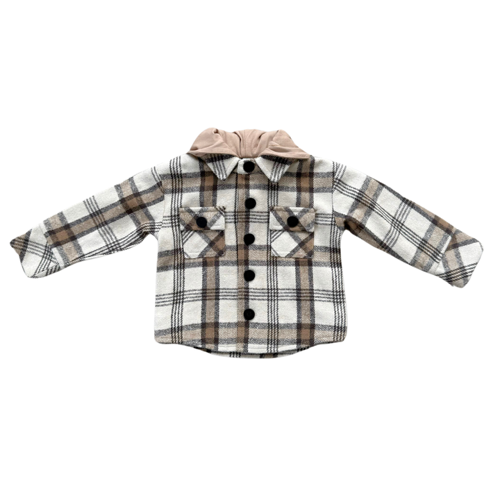 Plaid Hooded Shacket
