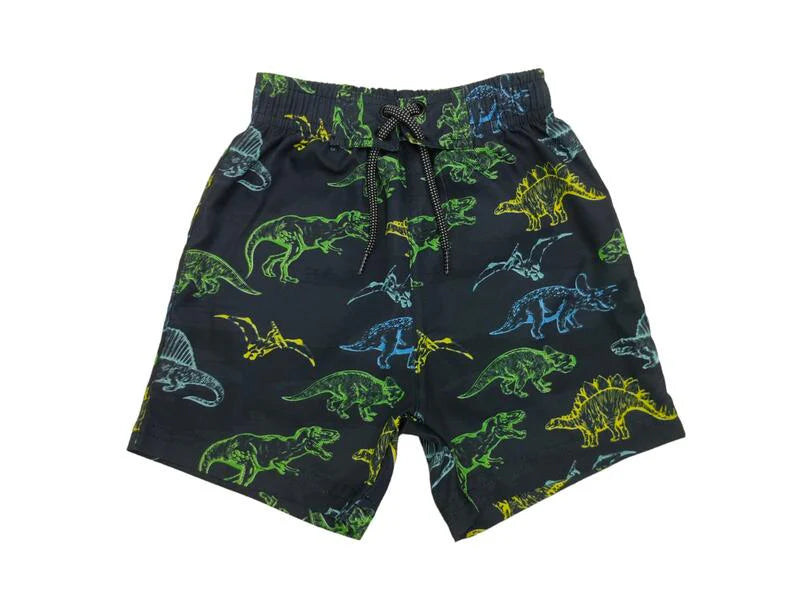 Neon Dino Board Shorts