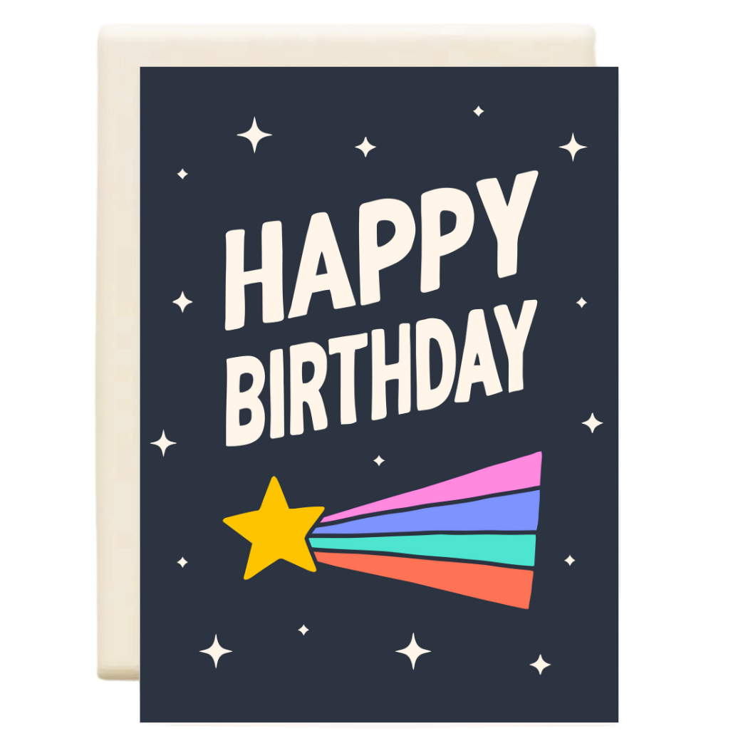 Happy Birthday Shooting Star | Birthday Greeting Card