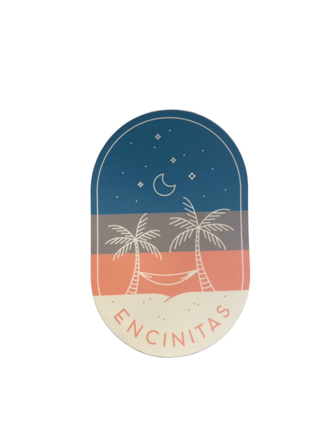 Encinitas Sleep Under The Palms - Vinyl Sticker