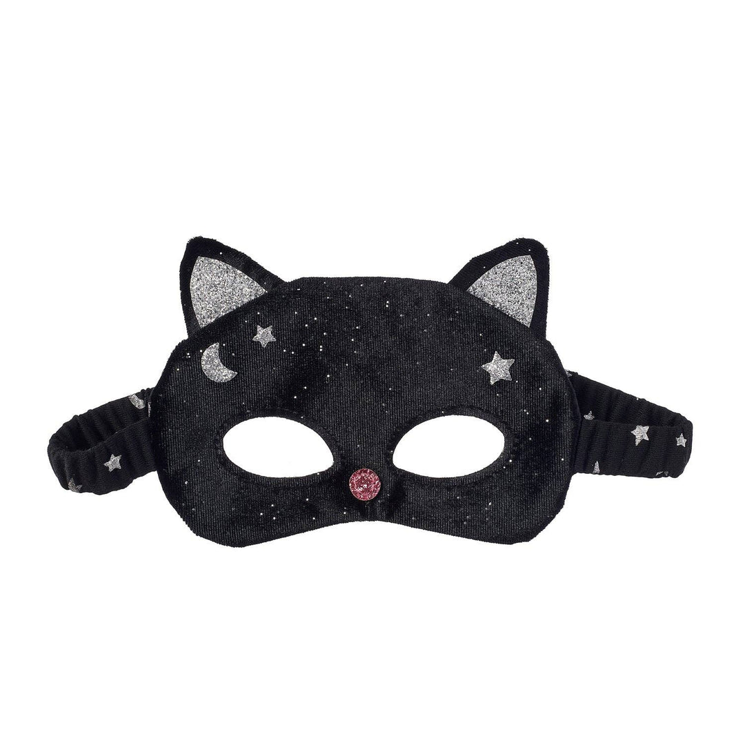 Velvet Black Cat Mask
