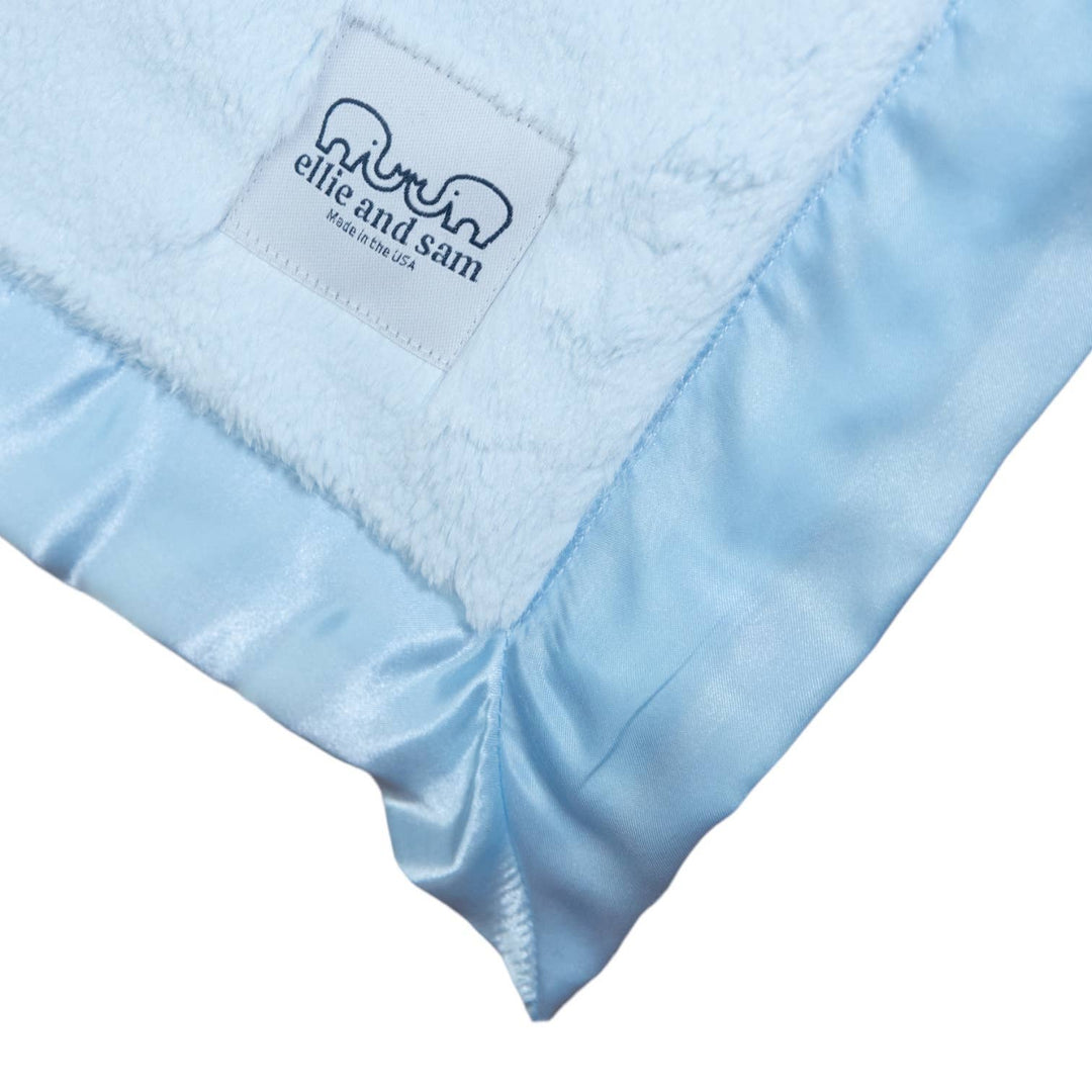 Luxury Satin (Border) Lovey - Blue