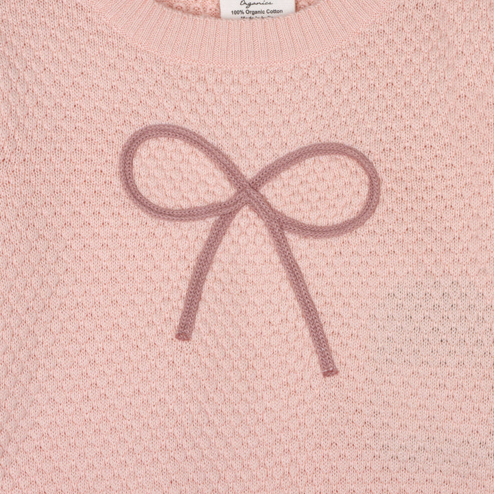 Embroidered Bow Sweater