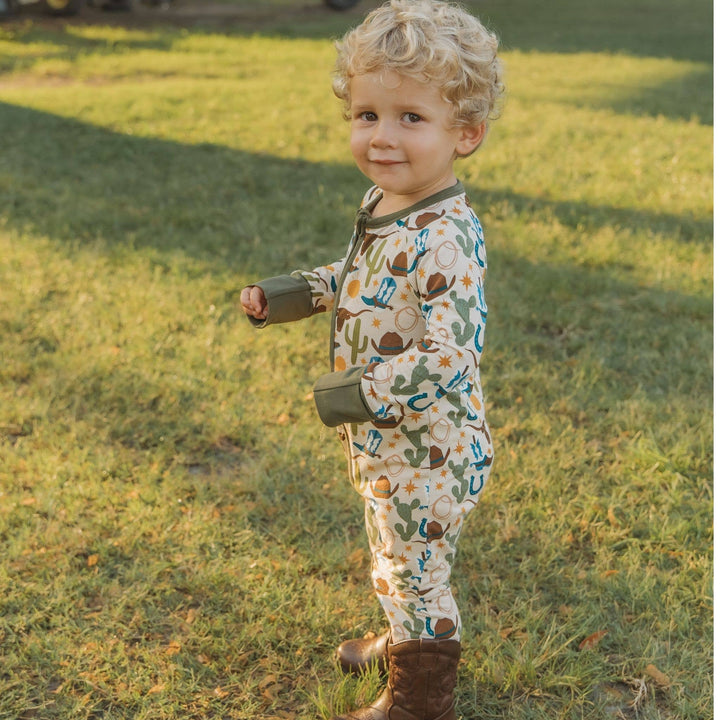 Bamboo Convertible Pajamas - Howdy