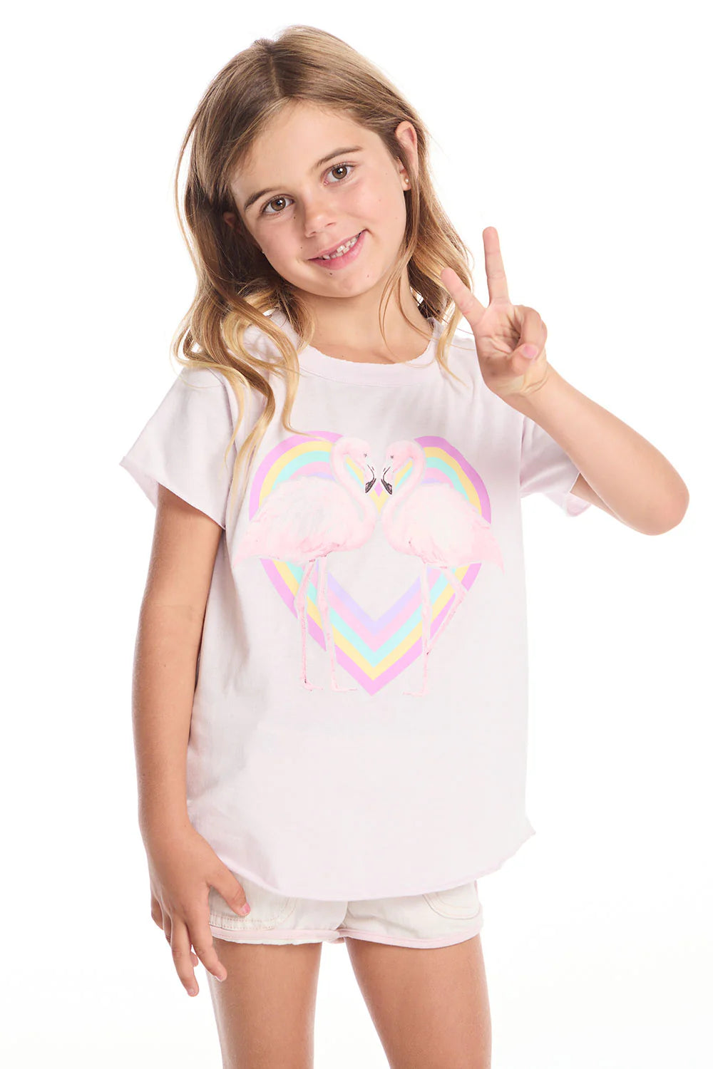 Shirttail Tee - Flamingo Love