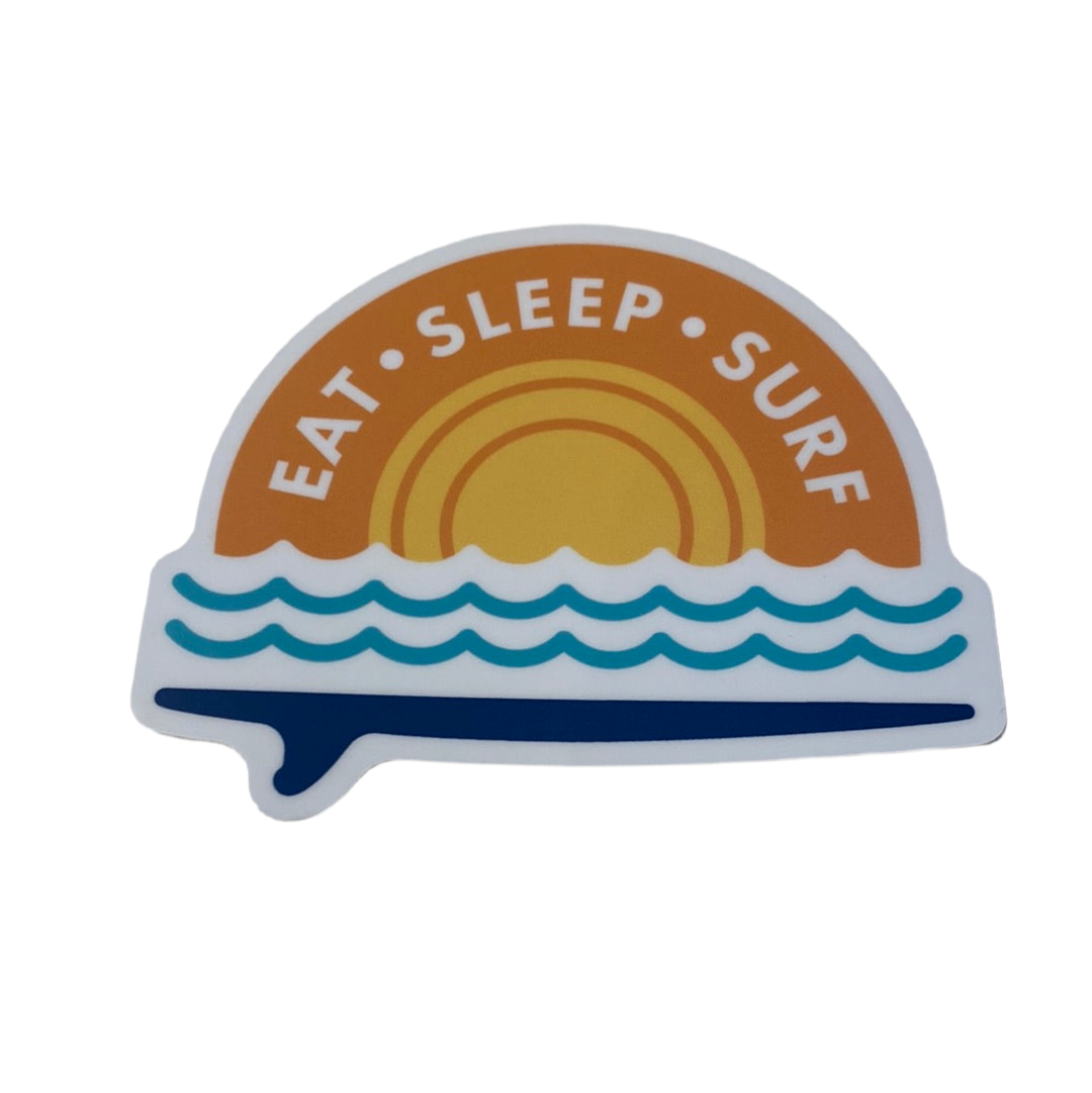 Eat Sleep Surf - Vinyl Sticker