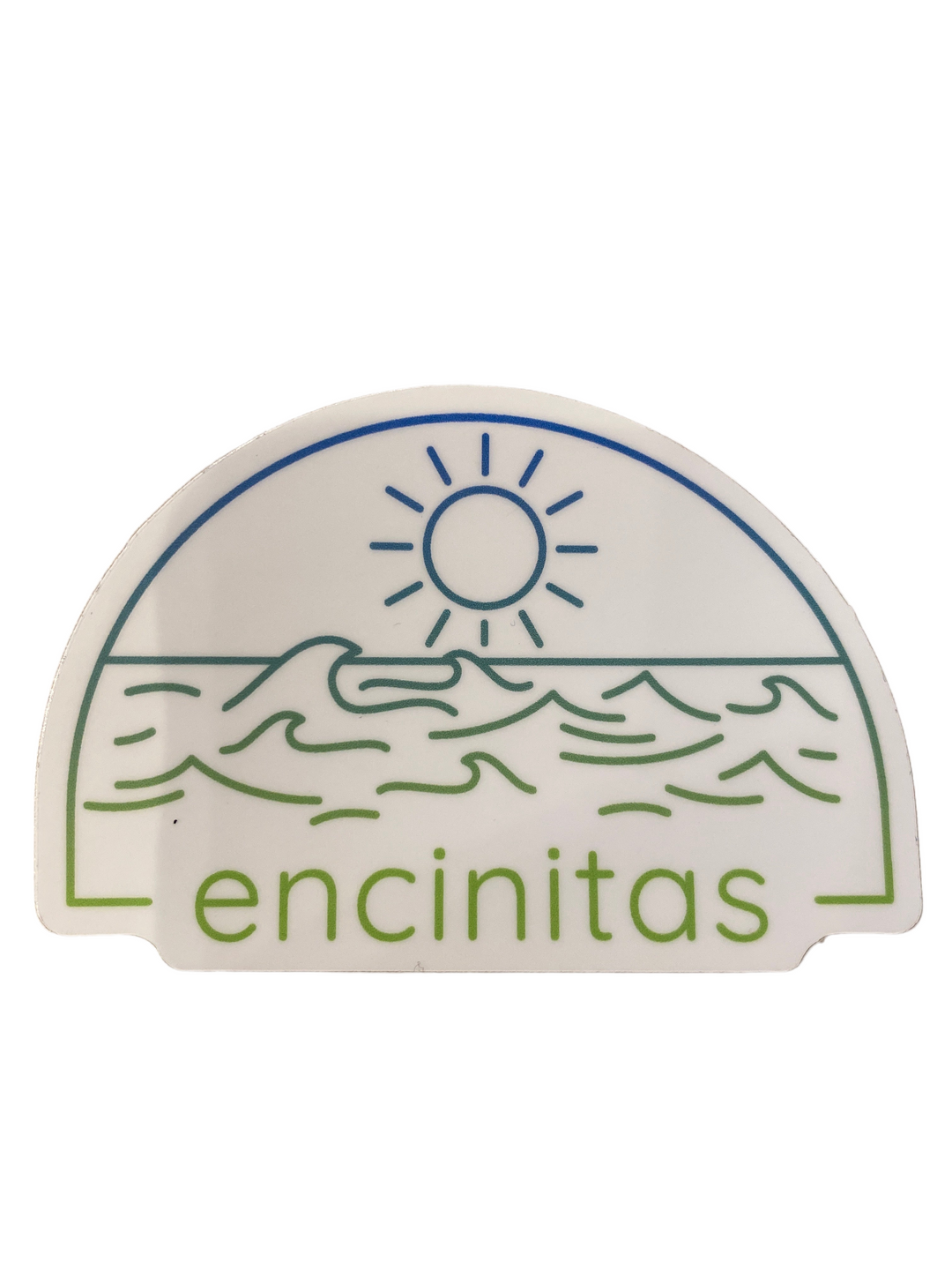 Encinitas Sun Over Water - Vinyl Sticker