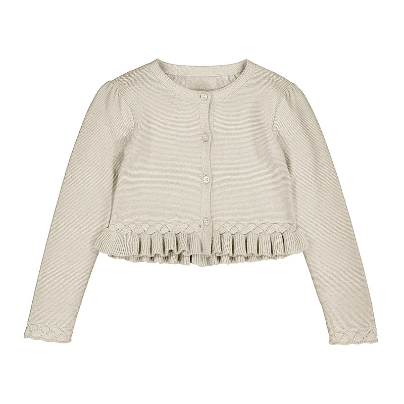 Ruffle-Hem Cardigan