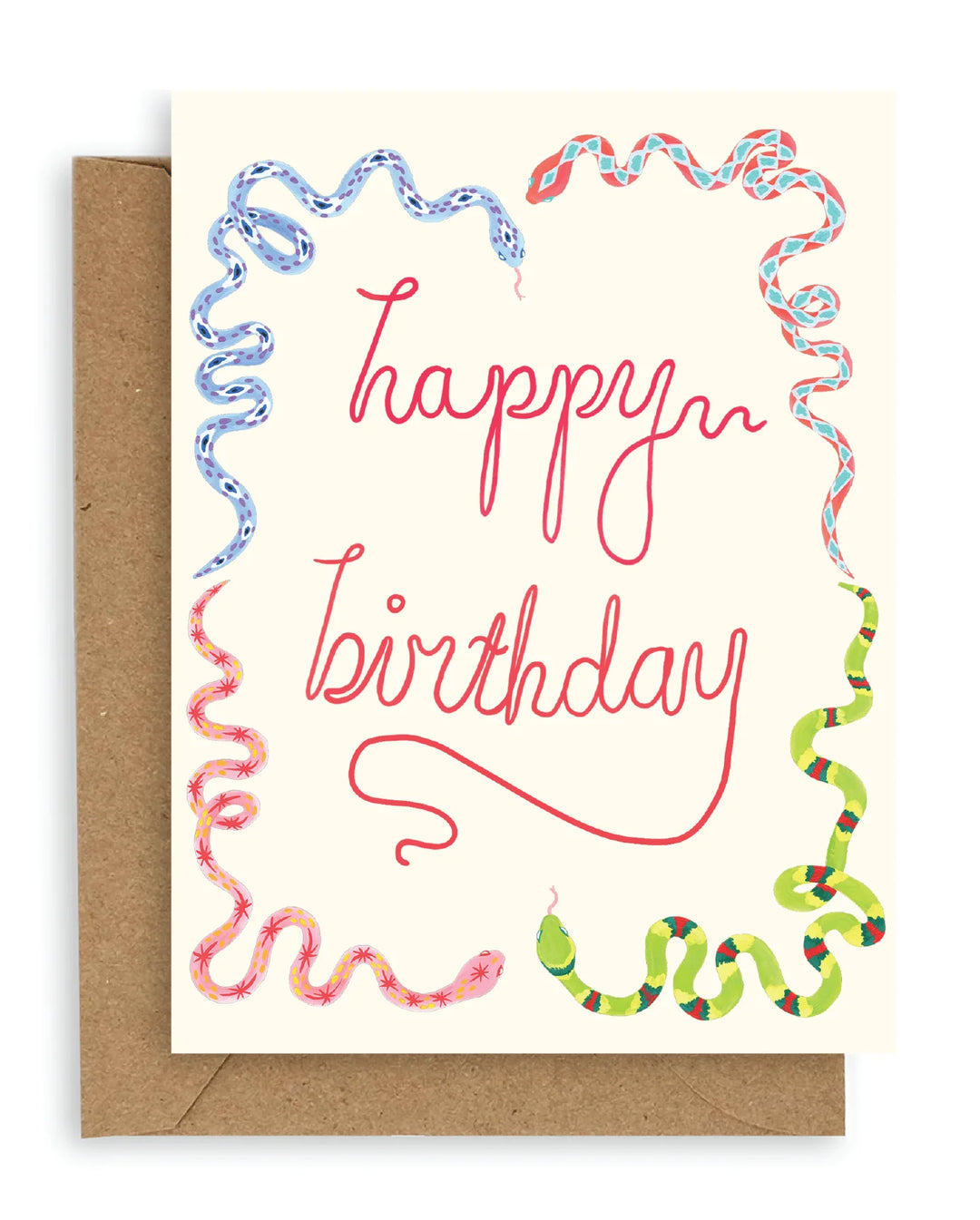Snakes Birthday Card