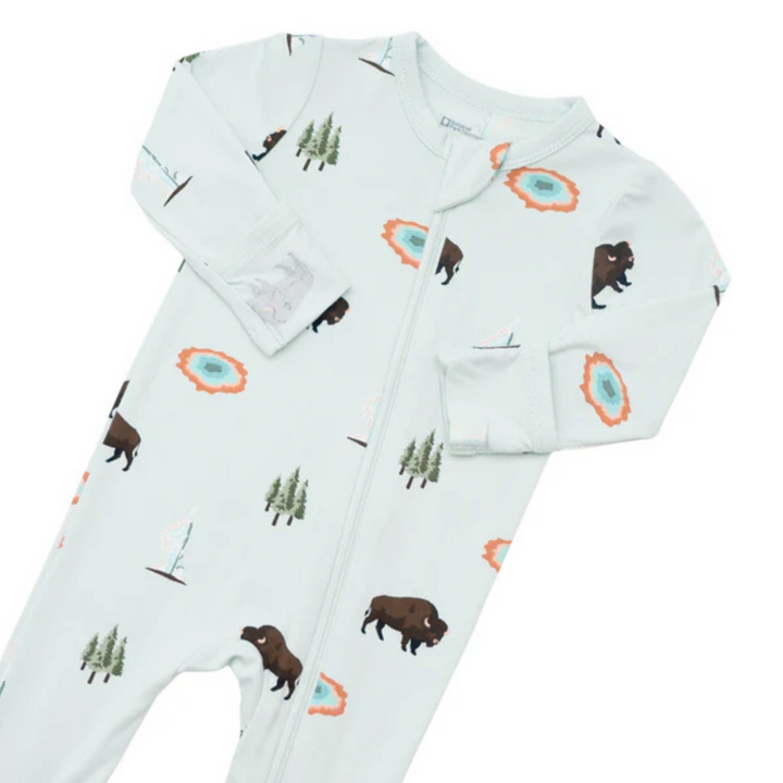 Zippered Footie - Yellowstone
