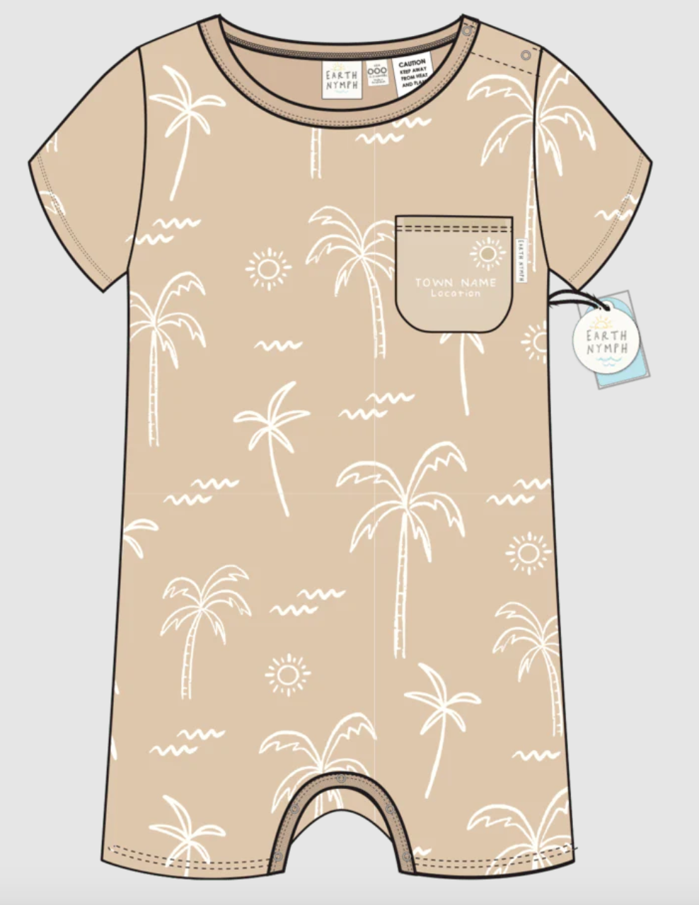 Palm Scenic ENC Playsuit