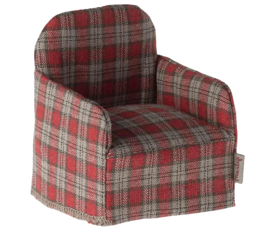 Chair, Mouse - Red Checker