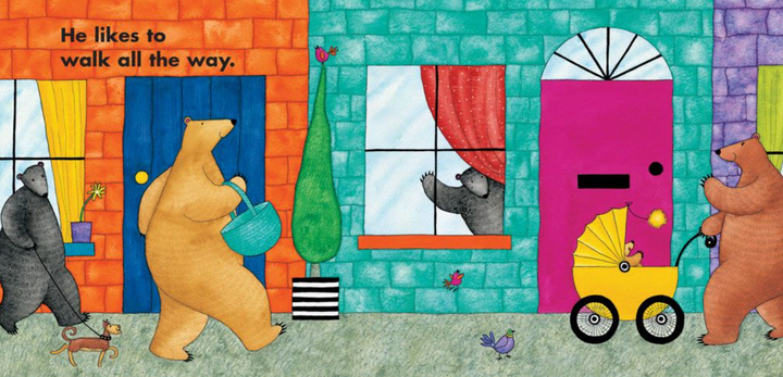 Bear About Town - Board Book