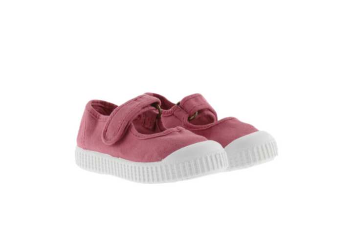 Velcro Mary-Janes - Frambuesa