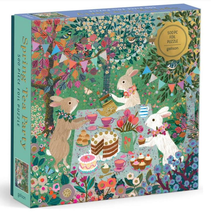 Spring Tea Party 500 Piece Foil Puzzle
