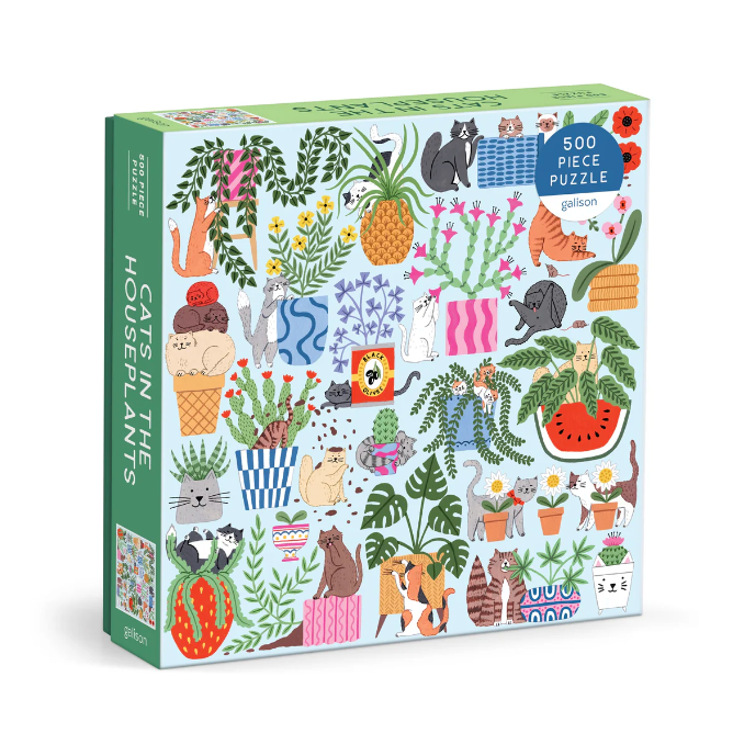 Cats in the Houseplants 500 Piece Puzzle