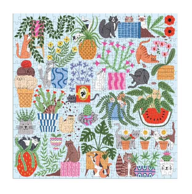Cats in the Houseplants 500 Piece Puzzle