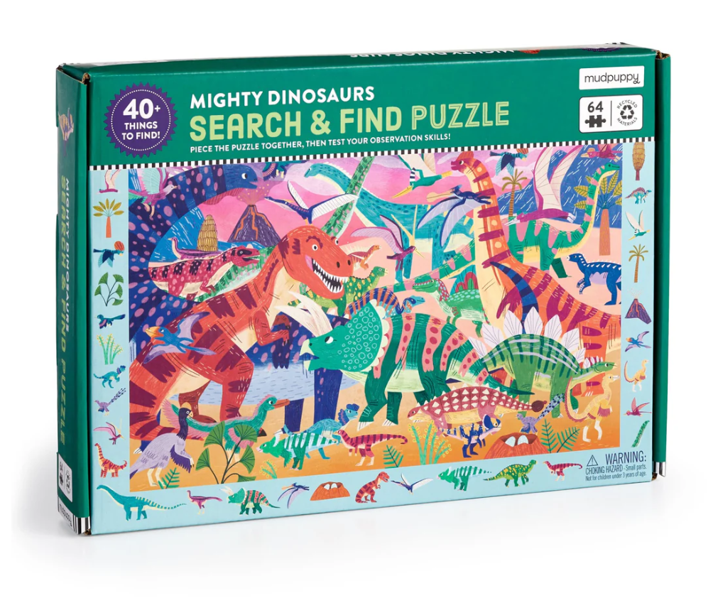 Mighty Dinosaur 64 Piece Search & Find Puzzle