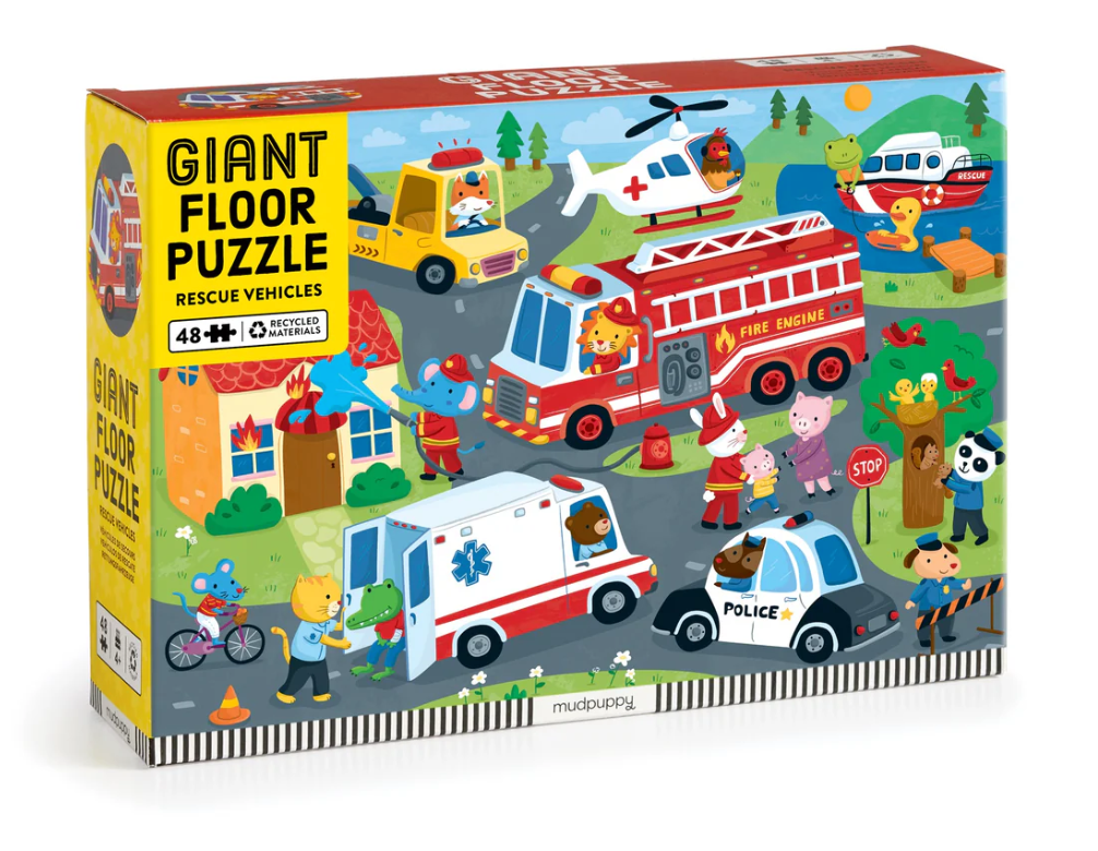Rescue Vehicles 48 Piece Giant Floor Puzzle