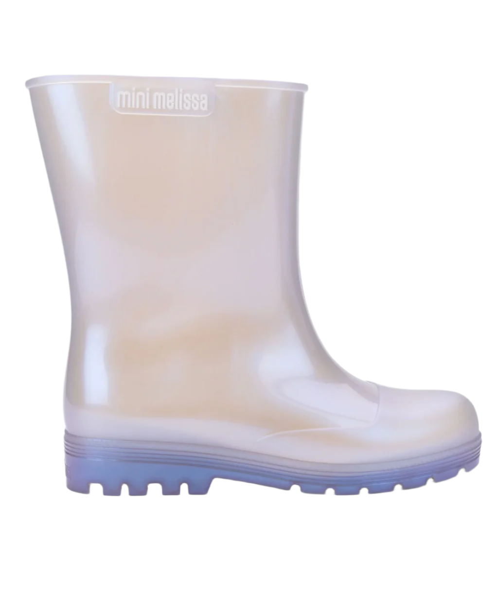Mini Melissa Welly Boot - Pearly Blue