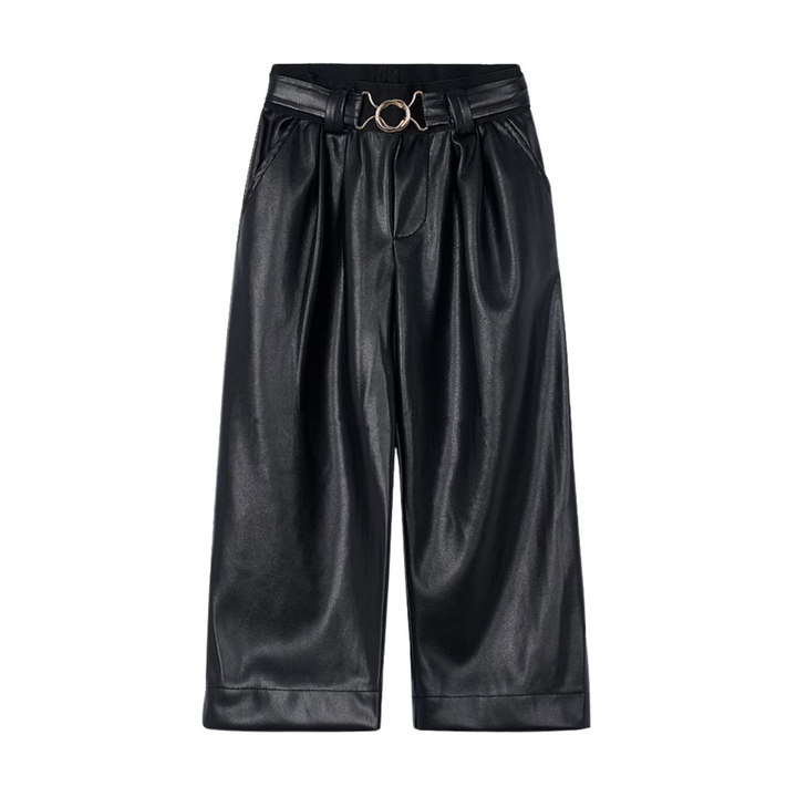 Leather Belted Pants