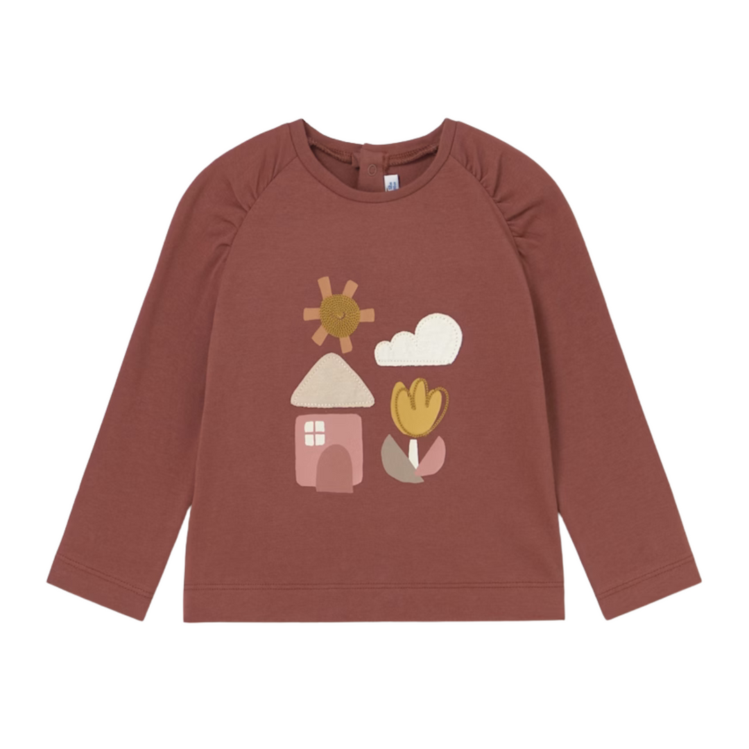 Terracotta Graphic Long Sleeve
