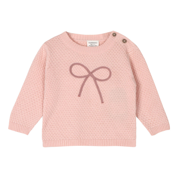 Embroidered Bow Sweater