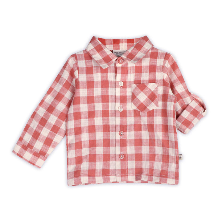 Arden Gingham Shirt & Cord Pant