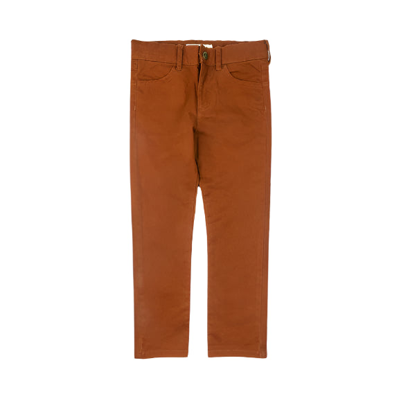 Skinny Twill Pants - Terracotta