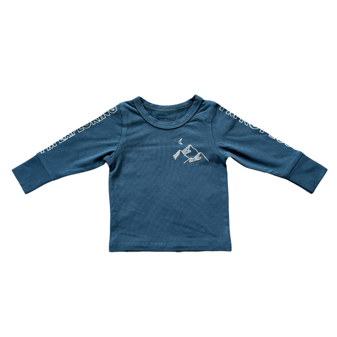 Boy's Long Sleeve Tee - I'm Not Lost I'm Exploring