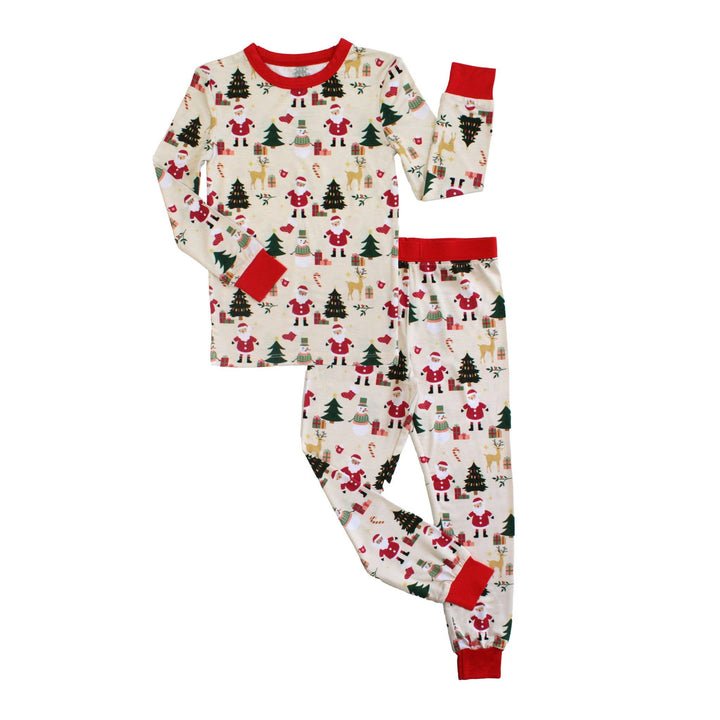 Cozy Christmas Bamboo Long Sleeve Kids Pajamas