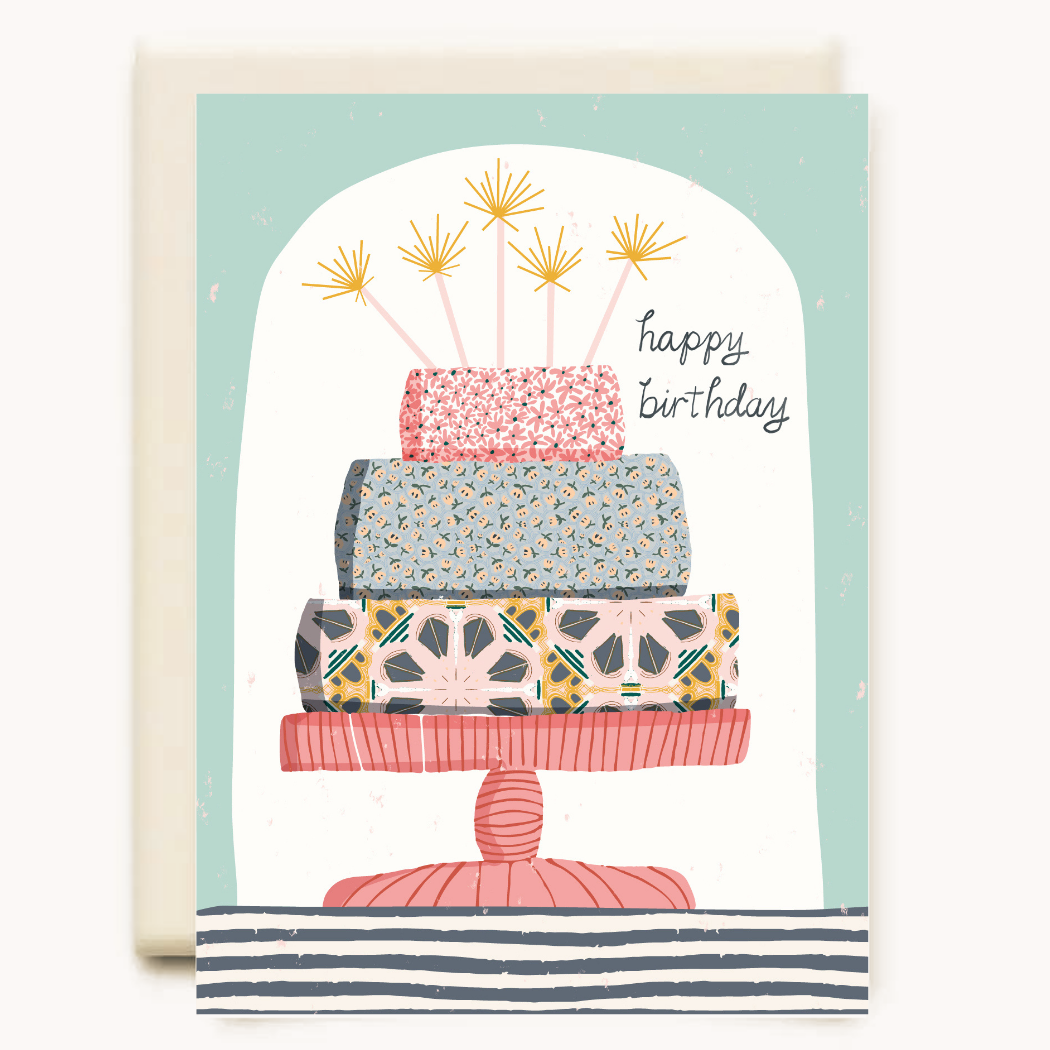 Sparkler Birthday Cake | Birthday Card