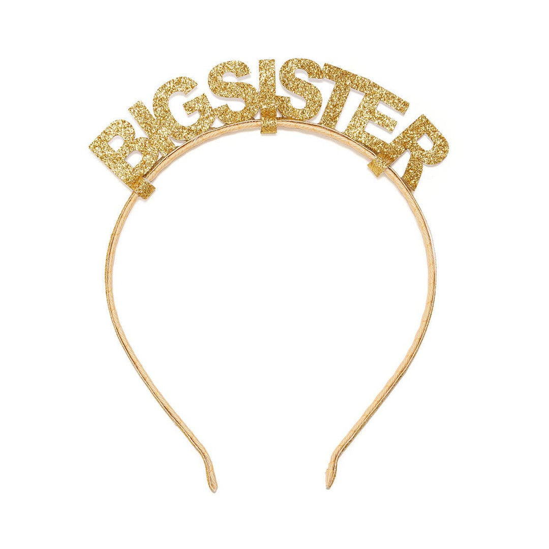Gold Big Sister Headband