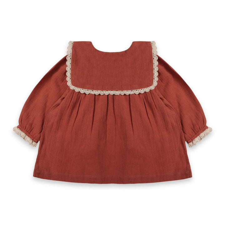 Sola Embroidered Collar Dress & Bloomer
