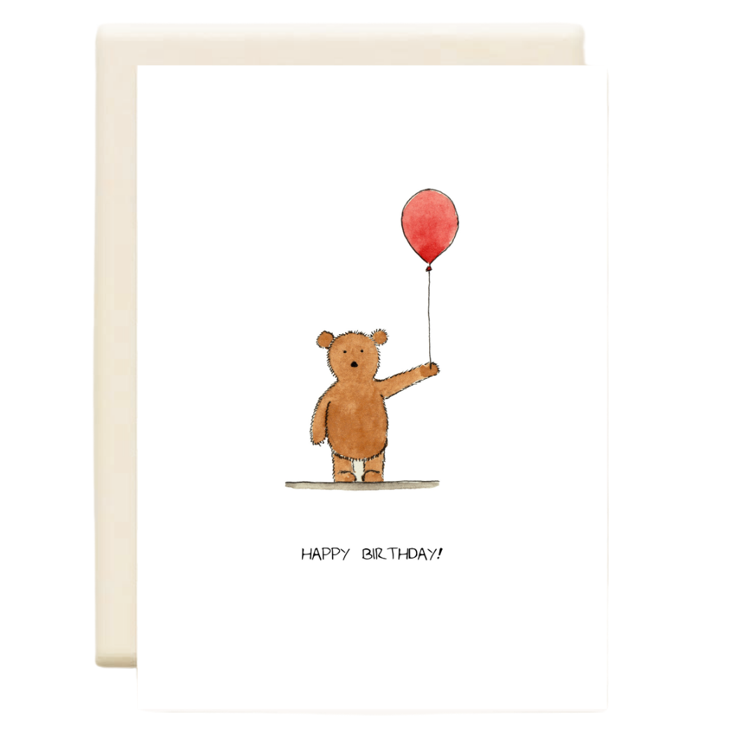 Teddy Bear and Balloon | Birthday Card