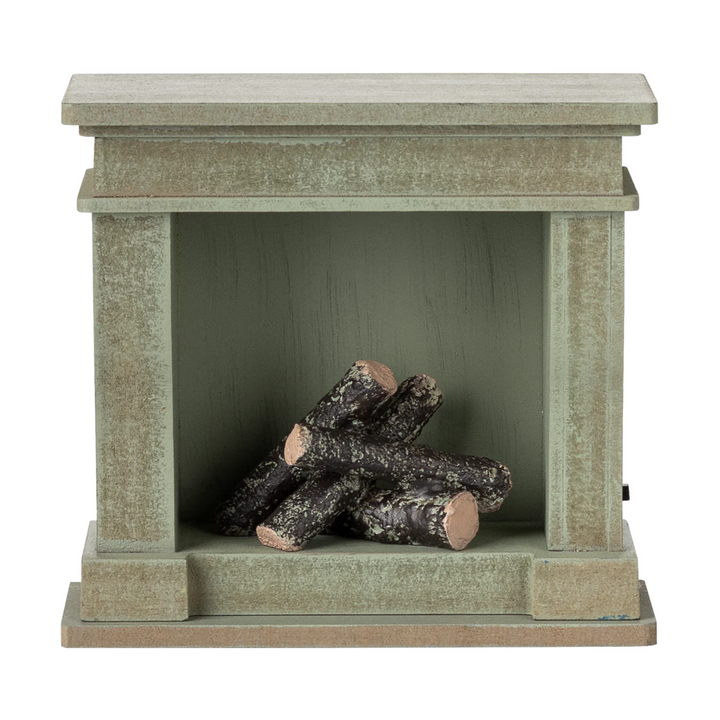 Fireplace, Miniature - Dusty green