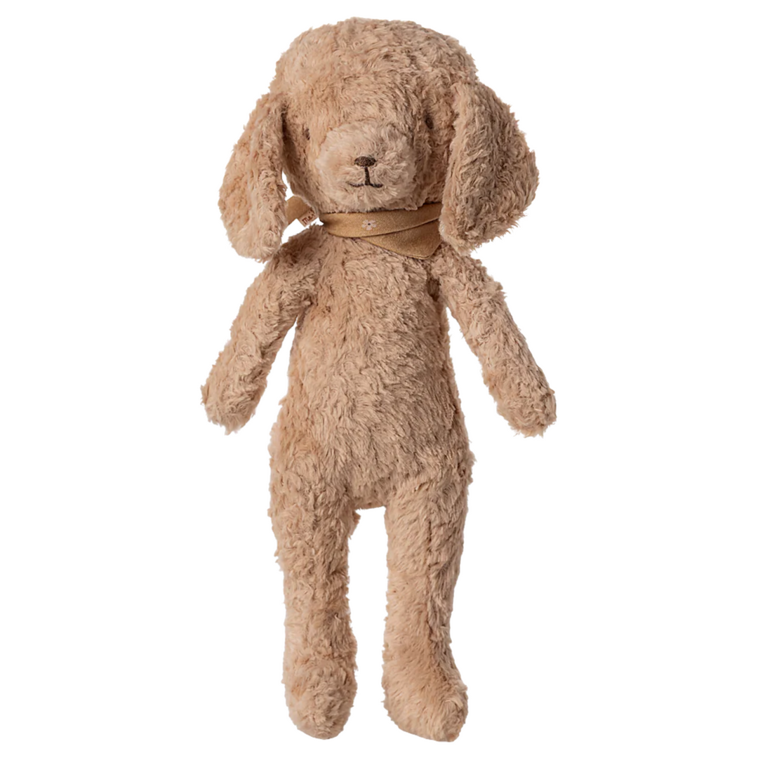Poodle dog, Vintage plush - Dusty powder