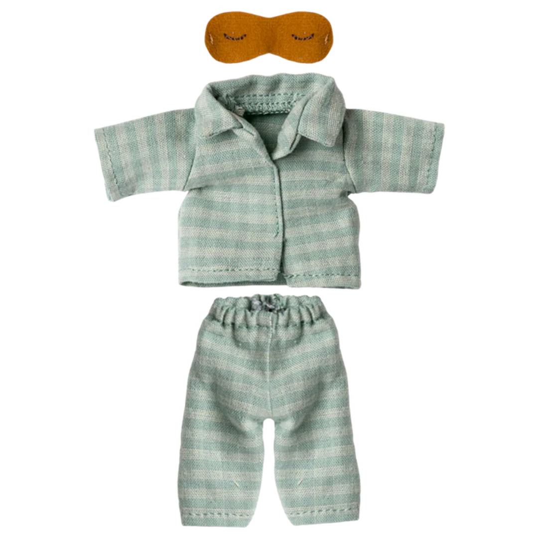 Pyjamas, Dad mouse - Mint/sand