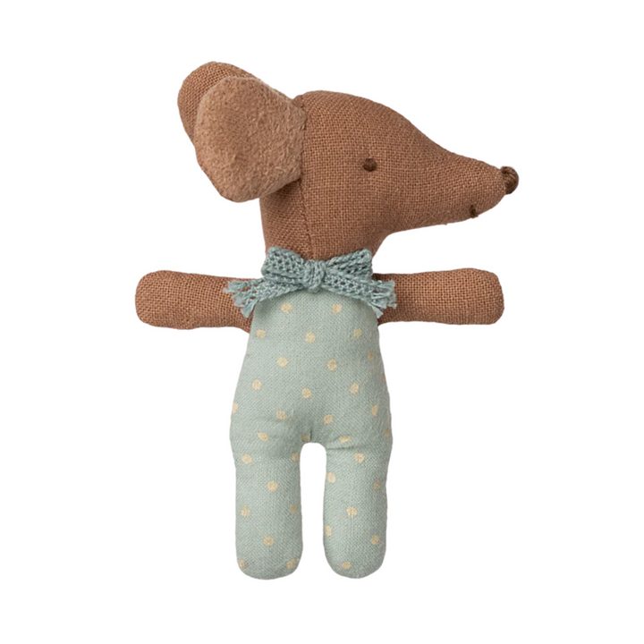 Sleepy wakey baby mouse in matchbox - Blue