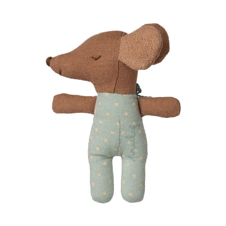 Sleepy wakey baby mouse in matchbox - Blue