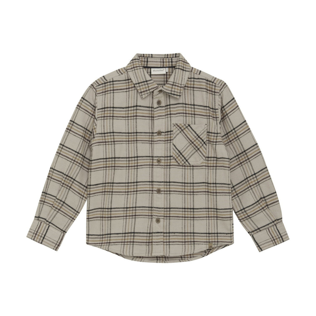 Long Sleeve Flannel - Oxford Tan